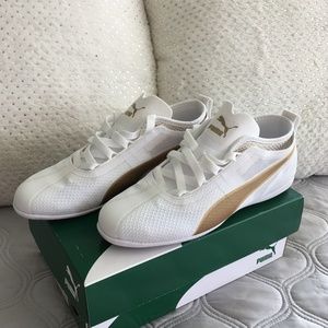 PUMA - White + Gold Eskiva Style